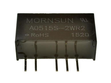 Power Inverter; A0515S-2WR2; DC/DC converter; 5V (4,5÷5,5)V; DC; +/-15V; DC; 67mA; 2W; insulated; 1kV; SIL7; through hole (THT); Mornsun; RoHS