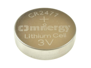Battery; lithium; CR2477; 3V; 950mAh; fi 24,5x7,7mm; OMNERGY