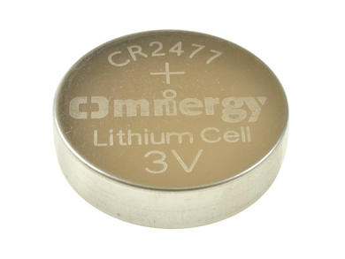 Bateria; litowa; CR2477; 3V; 950mAh; fi 24,5x7,7mm; OMNERGY