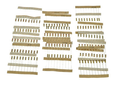 Zestaw rezystorów; 160szt.; węglowy; ZR-1/25-160; 0,25W; 10÷1000000ohm; 5%; przewlekany (THT)