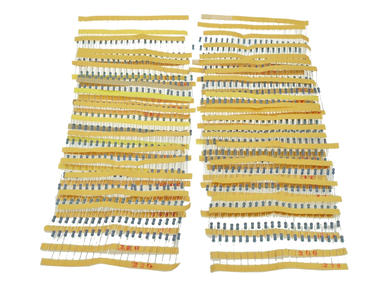 Resistors set; 700szt.; carbon film; ZR-1/25-700; 0,25W; 1÷1000000ohm; 1%; through-hole (THT)