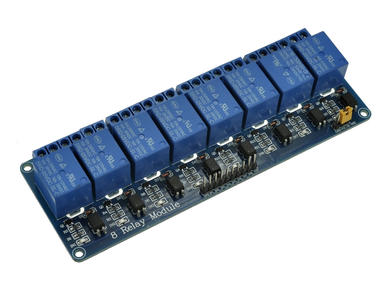 Extension module; relay; MP-8K-5V; 5V; 10A; 250V; 110V; relay SRD-05VDC-SL-C; 8 channels; pin strips