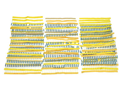 Resistors set; 700szt.; carbon film; ZR-1/2-700; 0,5W; 1÷1000000ohm; 1%; through-hole (THT)