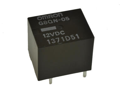 Przekaźnik; elektromagnetyczny miniaturowy; G8QN-1C4-05-12VDC; 12V; DC; 1 styk przełączny; 30A; 16V DC; do druku (PCB); Omron; RoHS