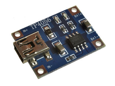 Extension module; battery charger(li-ion); TP4056-MDL-mini; 4,5÷5,5 V; 4,2V; 1000mA; miniUSB socket; variable charging current