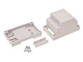 Enclosure; DIN rail mounting; Z102J; polystyrene; 53mm; 89mm; 65mm; light gray; 2 modules; Kradex; RoHS; plug 1 ps; screw 3/23 4 pcs; black hitch 1 pc