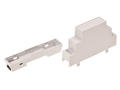 Enclosure; DIN rail mounting; Z105J; ABS; 17mm; 90mm; 65mm; light gray; 1 modules; Kradex; RoHS; black hitch 1 pc; UL94-V0