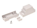 Enclosure; DIN rail mounting; Z103J; polystyrene; 34mm; 89mm; 63mm; light gray; 2 modules; Kradex; RoHS; plug 1 ps; screw 3/25 4 pcs; black hitch 1 pc