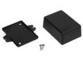 Enclosure; multipurpose; Z24U; ABS; 66mm; 47mm; 30mm; black; mounting brackets; Kradex; RoHS