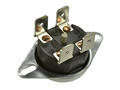 Thermostat; 2 ways; bimetallic with reset; KSD302X-110; 2NC; 110°C; 20A; 250V AC; metal diam. 14,7x23,5mm with bracket; 6,3mm vertical connectors; bakelite