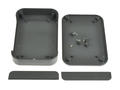 Enclosure; for instruments; handheld; PF15-3-10D; ABS; 150mm; 100mm; 30mm; IP40; dark gray; removable panels; Takachi; RoHS