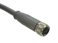 Socket with cable; 42-10035; M8-4p; 4 ways; straight; with 10m cable; 0,25mm2; for cable; grey; IP67; 3A; 60V; Conec; RoHS