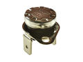 Thermostat; bimetallic; KSD301-60; NC; 60°C; 10A; 250V AC; Metal diameter 16x20mm with moving bracket; 6,3mm vertical connectors; bakelite