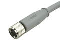 Socket with cable; 42-10564; M8-4p; 4 ways; straight; with 15m cable; 0,25mm2; for cable; grey; IP67; 3A; 60V; Conec; RoHS
