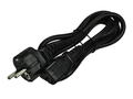 Cable; power supply; AK01p; CEE 7/7 straight plug; IEC C13 IBM straight socket; 1÷2m; black; 3 cores; 0,75mm2; 10A; PVC; round; stranded; CCA