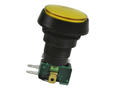 Switch; push button; 910-2-10-1C2 YELLOW 12V LED; ON-(ON); yellow; LED 12V backlight; yellow; 4,8x0,8mm connectors; 2 positions; 10A; 250V AC; 25mm; 56mm; Highly