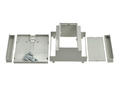 Enclosure; DIN rail mounting; D5MG; ABS; 83,6mm; 90,2mm; 57,5mm; light gray; snap; Gainta; RoHS; no gasket