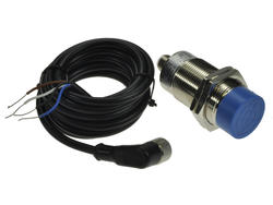 Sensor; inductive; LM30-33025PCT-L; PNP; NO/NC; 25mm; 10÷30V; DC; 200mA; cylindrical metal; fi 30mm; 68mm; not flush type; with 2m cable; M12-4p connector; Greegoo; RoHS