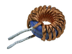Inductor; wire toroidal; DTMSS-27/0,033/20-V; 33uH; 20A; fi 33,5x4,5x17mm; vertical; through-hole (THT); 17,5mm; 7,2mohm; Feryster; RoHS