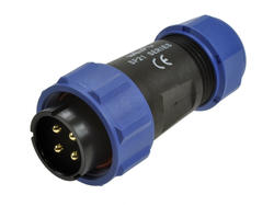 Plug; SP2110/P4II-2N; 4 ways; screw; 1,5mm2; 7-12mm; SP21; for cable; IP68; 25A; 500V; Weipu; RoHS