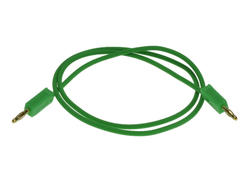 Test lead; 22.050.050.4; 2x banana plug; 2mm; 0,5m; PVC; 0,5mm2; green; 10A; 60V; gold plated brass; Amass; 3.105