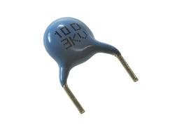 Kondensator; ceramiczny; 10pF; 3kV; fi 8mm; 6mm; przewlekany (THT); 5%; luzem; -25...+85°C; CC3FSL100DBSP4L2; Dongil; RoHS