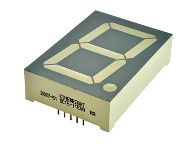 Display; Kingbright; SC15-11EWA - Electronic store - FIRMA PIEKARZ