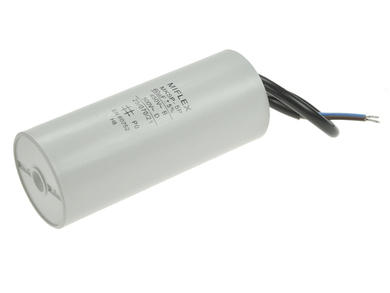 Capacitor; motor; I150V660J-C; MKSP; 60uF; 450V AC; fi 50x119mm; with cables; Miflex; RoHS