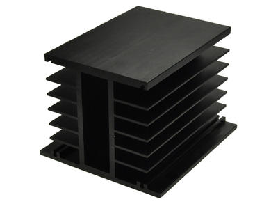 Heatsink; for 1 phase SSR; for 3-phase SSR; without holes; DY-HA; blackened; 1K/W; 0,11m; 0,1m; 0,08m Heatsink; for 1 phase SSR; for 3-phase SSR; without holes; DY-HA; blackened; 1K/W; 0,11m; 0,1m; 0,08m