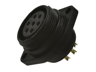 Gniazdo; SP2113/S7-1N; 7 torów; lutowany; 2,0mm2; SP21; na panel z kołnierzem; IP68; 15A; 500V; Weipu; RoHS
