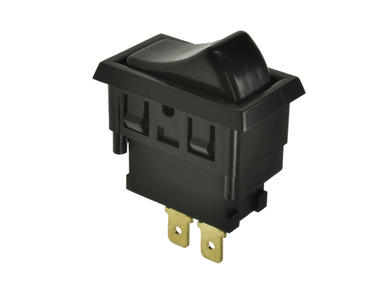Switch; rocker; ASW06-101; ON-OFF; 1 way; black; no backlight; bistable; 4,8x0,8mm connectors; 11,6x28,3mm; 2 positions; 20A; 12V DC Switch; rocker; ASW06-101; ON-OFF; 1 way; black; no backlight; bistable; 4,8x0,8mm connectors; 11,6x28,3mm; 2 positions; 20A; 12V DC