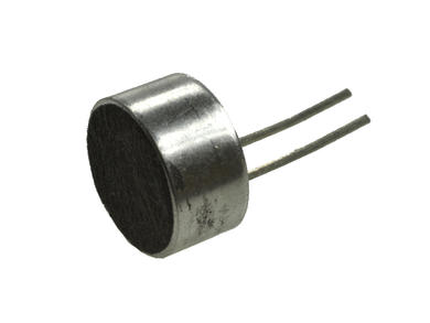 Mikrofon pojemnościowy; KPCM15; 4,5V; fi 9mm; przewlekany (THT); piny; 4,5mm; RoHS Mikrofon pojemnościowy; KPCM15; 4,5V; fi 9mm; przewlekany (THT); piny; 4,5mm; RoHS