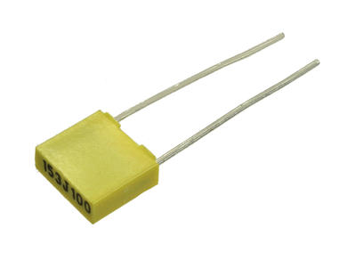 Kondensator; poliestrowy; MKT; 15nF; 100V; 5%; 2,5x6,5x7,2mm; 5mm; luzem; -40...+85°C; LDC; RoHS