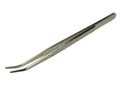 Tweezers; PZ8; 160mm; curved; metal