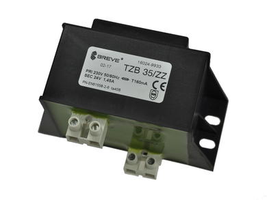 Transformer; with fastening; TZB35/ZZ 230/24V; 230V; 24V; 1,45A; 35VA; screw; Breve