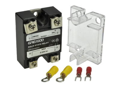 Relay; SSR; GDH25240DD3; 16mA; 3÷32V; DC; 25A; 5÷240V; DC; MOSFET; panel mounted; SPST NO; Greegoo; RoHS