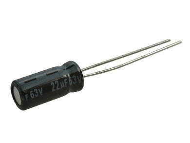 Kondensator; elektrolityczny; 22uF; 63V; TK; TKR220M1JD11M; fi 5x11mm; 2mm; przewlekany (THT); luzem; Jamicon; RoHS