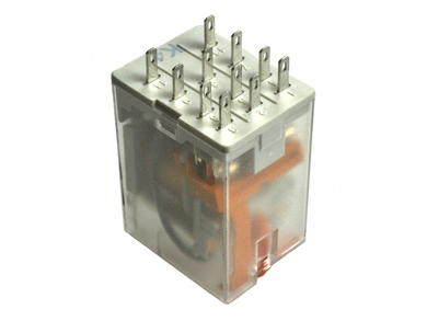 Relay; electromagnetic industrial; R3N-2013-23-5024-WT; 24V; AC; 3PDT; 10A; for socket; solder; Relpol; RoHS