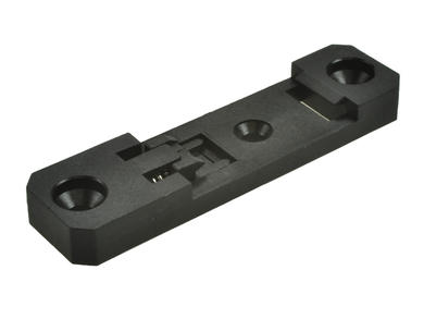 Rail mounting bracket; GDF-001; 19,9mm; polyamide; black; RoHS