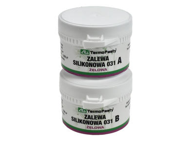 Zalewa silikonowa; zabezpieczający; AGT-222 031; 40g+60g; żel; ochrona antywibracyjna; ochrona od wpływów atmosferycznych; pojemnik plastikowy; AG Termopasty