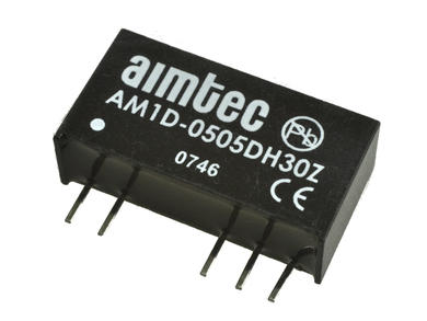 Power Inverter; AM1D-0505DH30Z; DC/DC module; 5V (4,5÷5,5)V; DC; +/-5V; DC; 100mA; 1W; insulated; 1kV; SIL7; through hole (THT); Aimtec; RoHS
