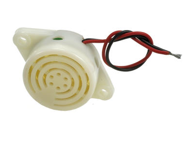Piezoelectric buzzer; SFM-27(HU-3015YX); 90 dB; 8÷15V; 15mA; fi 30mm; 3,3kHz; on panel; continuous; with built in generator; cables; 14mm; XINGHUA CITY HONGYU  ELECTRONIC; RoHS