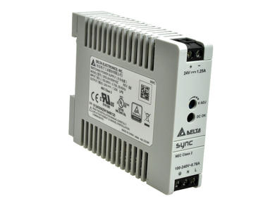 Power Supply; DIN Rail; DRS-24V30W1NZ; 24V DC; 1,25A; 30W; Delta Electronics; RoHS