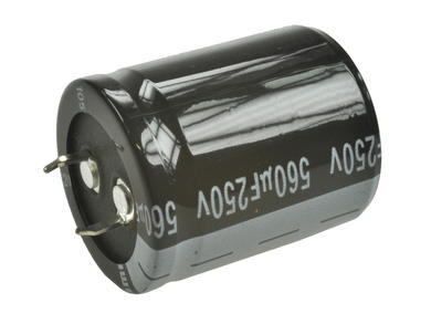 Capacitor; electrolytic; SNAP-IN; 560uF; 250V; HS; HSW561M2EP35M; 20%; diam.30x35mm; 10mm; through-hole (THT); bulk; -25...+105°C; 2000h; Jamicon; RoHS