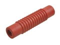 Adapter; Amass; 26.420.1; (F/F) 2x gniazdo bananowe 4mm; czerwony; 42mm; mufa; 24A; 60V; mosiądz niklowany; PVC; RoHS; 6.203