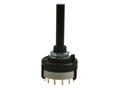 Switch; rotary; DS-2 2-6poz; 6xON; 6 positions; bistable; na panel; through hole; 2 ways; black; 0,3A; 125V AC; 0,1A; 30V DC; white-black; plastic; IP20