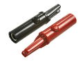 Crocodile clip; 27.259.1; red; 51mm; pluggable (4mm banana socket); 19A; 30V; nickel plated steel; Amass; RoHS