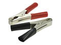 Crocodile clip; 27.211.1; red; 101,5mm; crimped; 50A; nickel plated steel; Amass; RoHS
