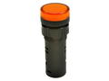 Indicator; AD16-16E/O-24; 16mm; LED 24V backlight; orange; screw; black; IP40; 39mm; Onpow; RoHS