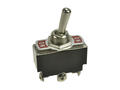Switch; toggle; KN3(C)-102; 2*1; ON-ON; 1 way; 2 positions; bistable; panel mounting; screw; 6A; 250V AC; black; 30mm